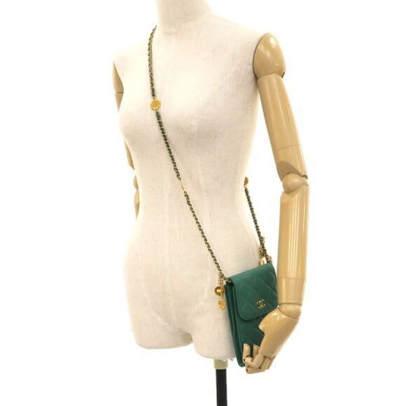 Chanel Caviar Quilted Chain Phone Case - Picture 9 of 9